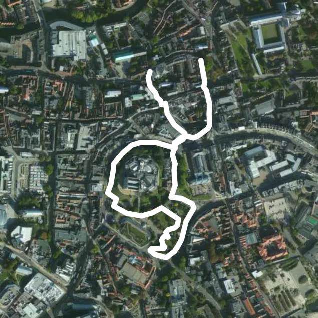 Norwich Castle via Castle Meadow