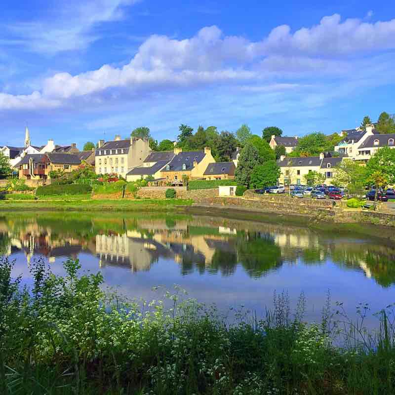 Fouesnant walking route map in La Forêt-Fouesnant