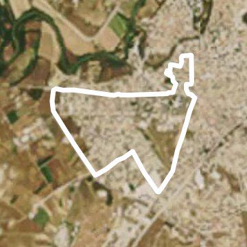 Happy view walking route map in Larisa