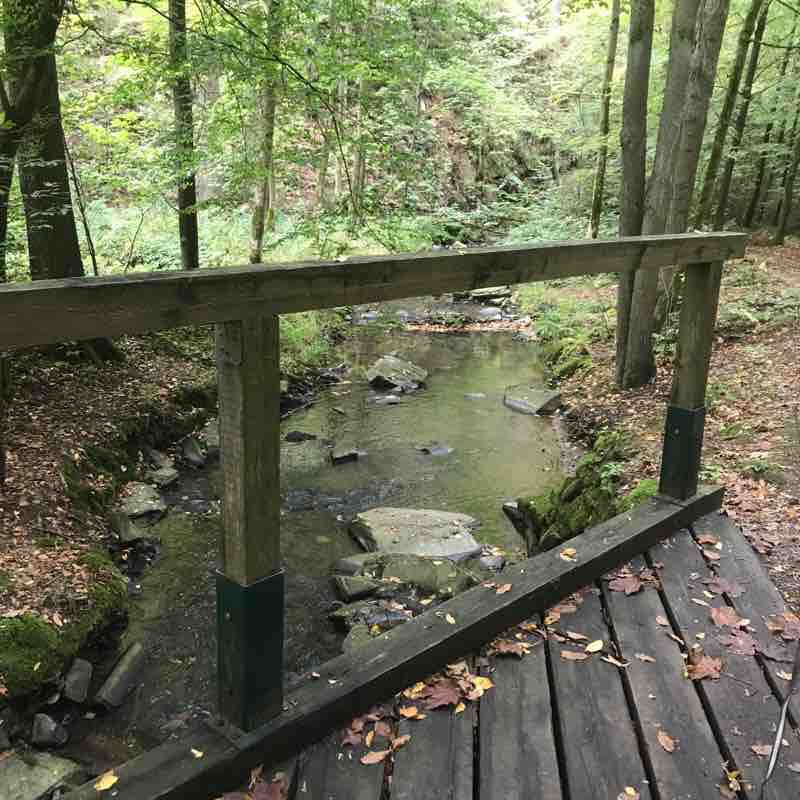 Muldetal walking route map in Burgstädt