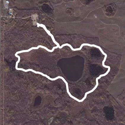 Blackfoot trails walking route map in Chipman