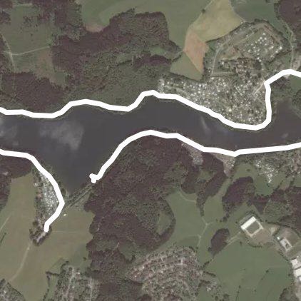 Lingesetalsperre walking route map in Marienheide
