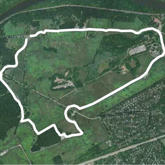 Valley Forge State Park walking route map in King of Prussia