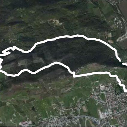 Collagù - San Gallo walking route map in Solighetto