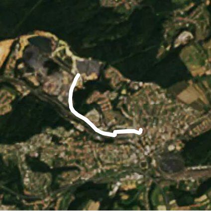 Career walking route map in Cocheren