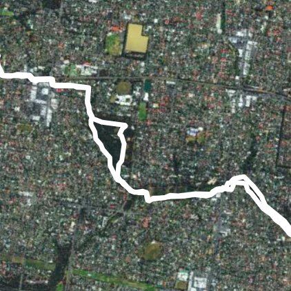 Valley Reserve ++ walking route map in Mount Waverley
