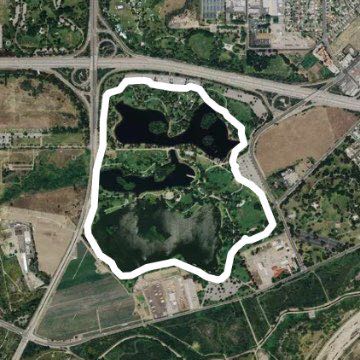 Add Lake walking route map in La Puente