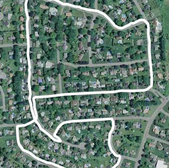 Neighborhood Route Walk Trail Cicero, New York, USA Pacer