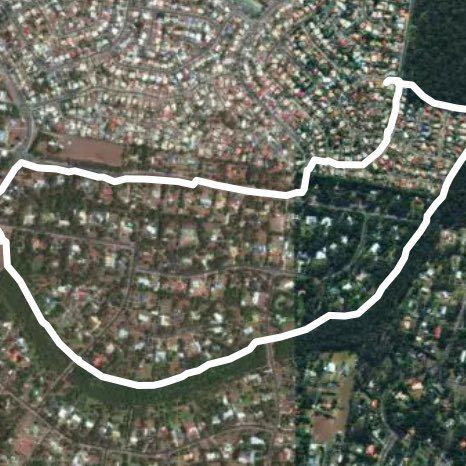 Boronia bushlands walking route map in Boronia Heights