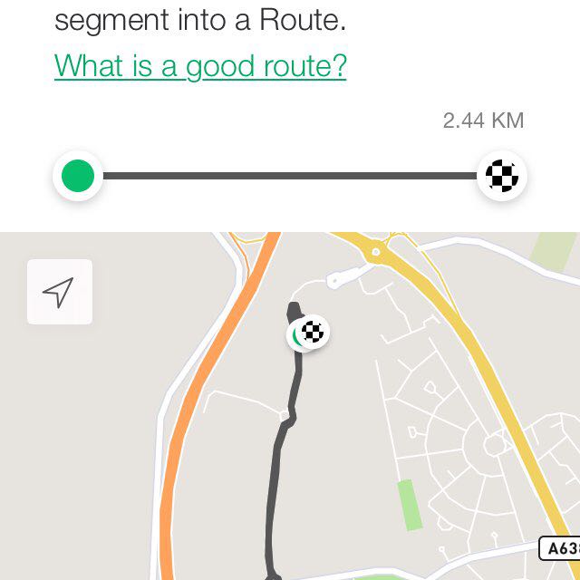 Dinner walk walking route map in Adwick le Street