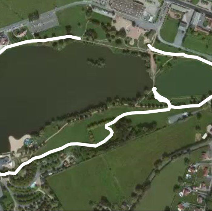 Pond tour in rosalie walking route map in Bourbon-Lancy