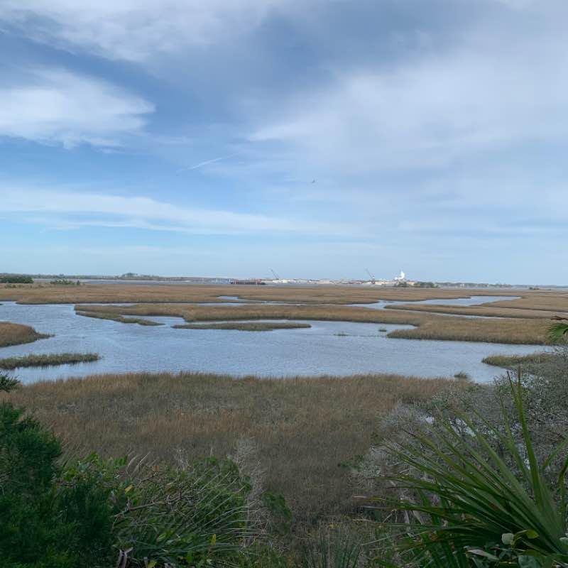 Spanish Pond green and red trails