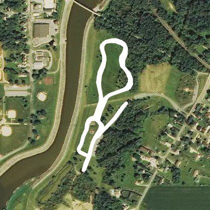 Walsh park walking route map in Fremont