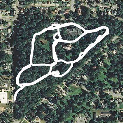 Hayes walking route map in Fremont