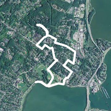 1 walking route map in Falmouth