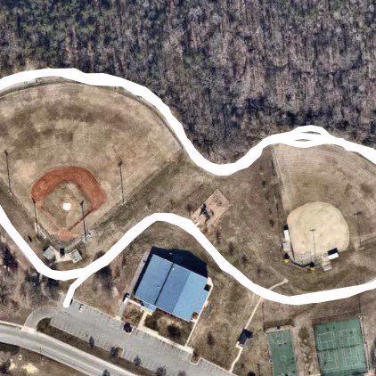 Allen Jay walking route map in High Point