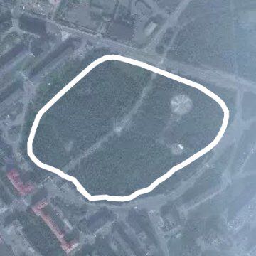 Central park walking route map in Severomorsk