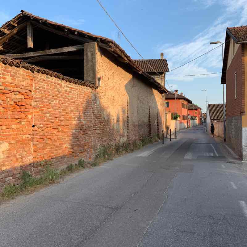 Cascina Vigna walking route map in Carmagnola
