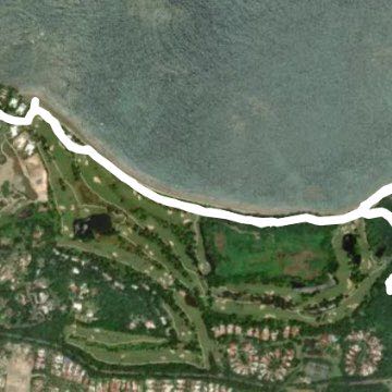 Dorado Beach Walk walking route map in Toa Baja