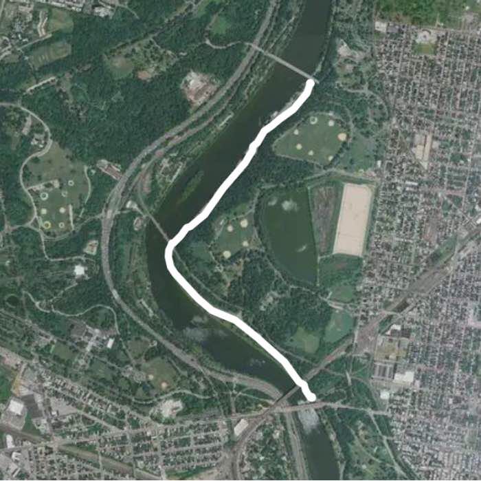 Fairmount Park Trail by Schukyll River