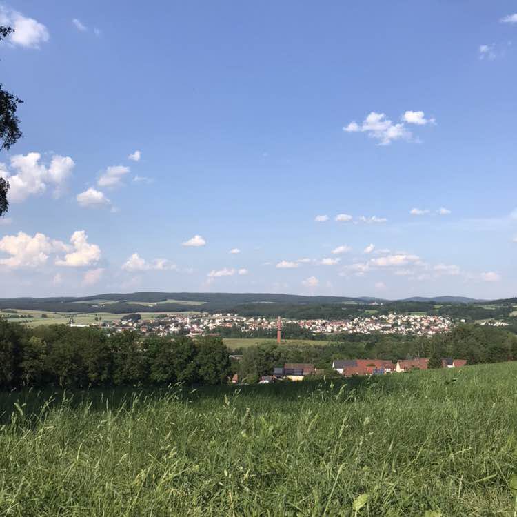 Combustion engine walking route map in Amberg