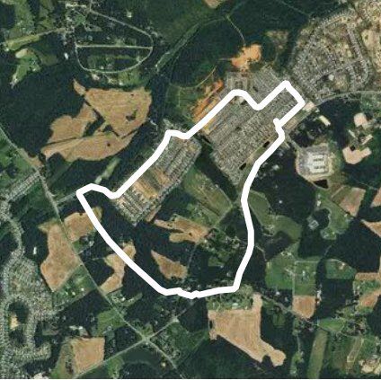 Bonterra-1 walking route map in Indian Trail