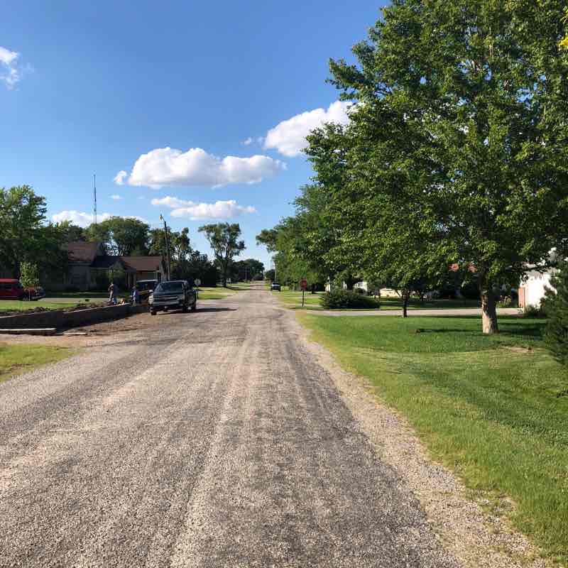 Walk around the country walking route map in Cawker City