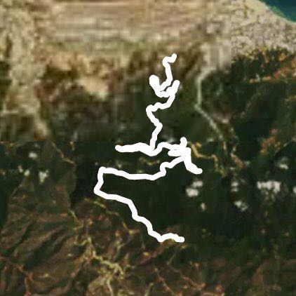 Old road caracas la guaira walking route map in La Guaira