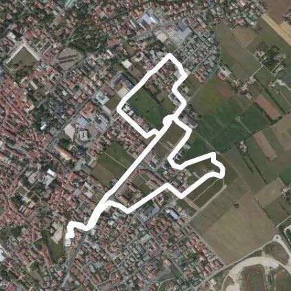 Easy path near home walking route map in Thiene