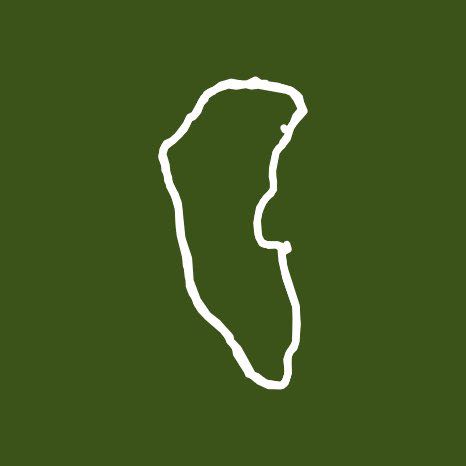 Hawk island walking route map in Lansing