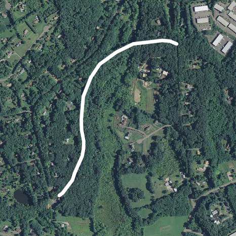 Bridal path of 188 southbury ct walking route map in Oxford