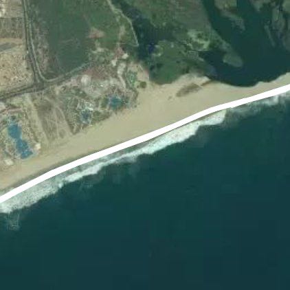 San Jose Del Cabo beach run walking route map in San José del Cabo