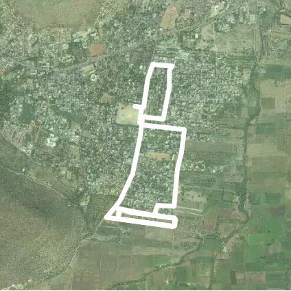 Gokak extension DC walking route map in Gokak