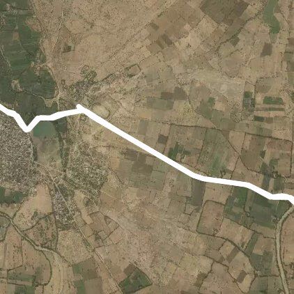 Mohabat nagar to kalandri walking route map in Mohabbat Nagar