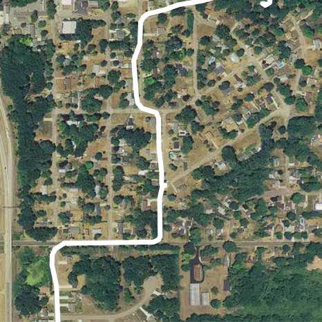 Golden path walking route map in Battle Creek