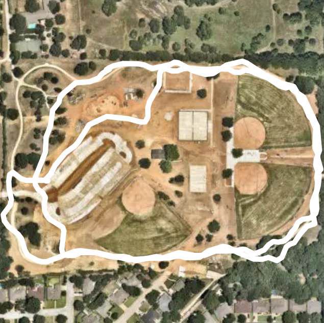 Walk walking route map in Colleyville