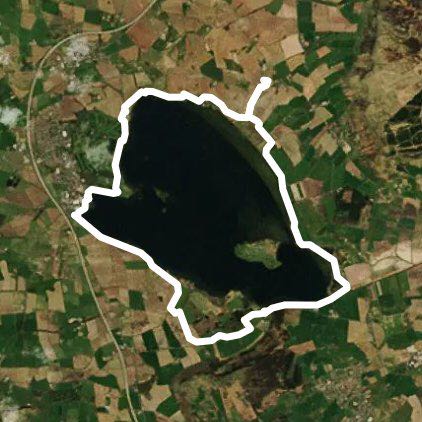 Loch life walking route map in Easter Balgedie