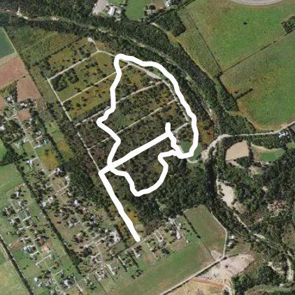 Crescent Nature Park walking route map in Marion