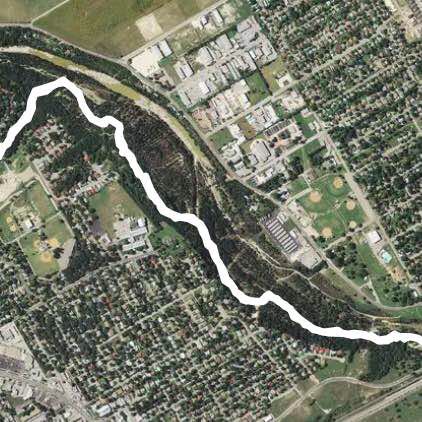 Cibolo Main Trail walking route map in Schertz