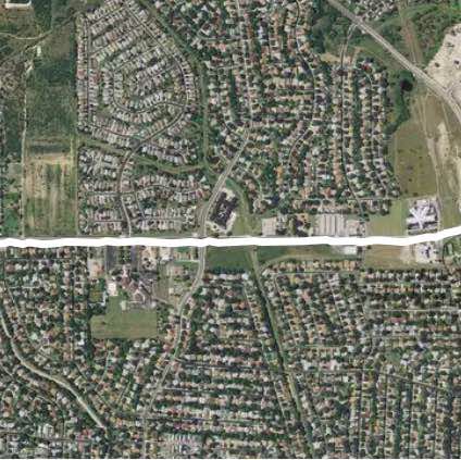 Crestway Hustle  walking route map in Converse