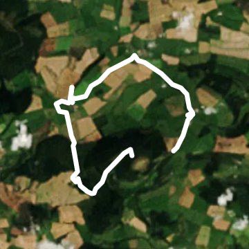 Bury Ditches walking route map in Kempton