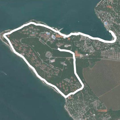 Valamar hotel tamaris walking route map in Vabriga