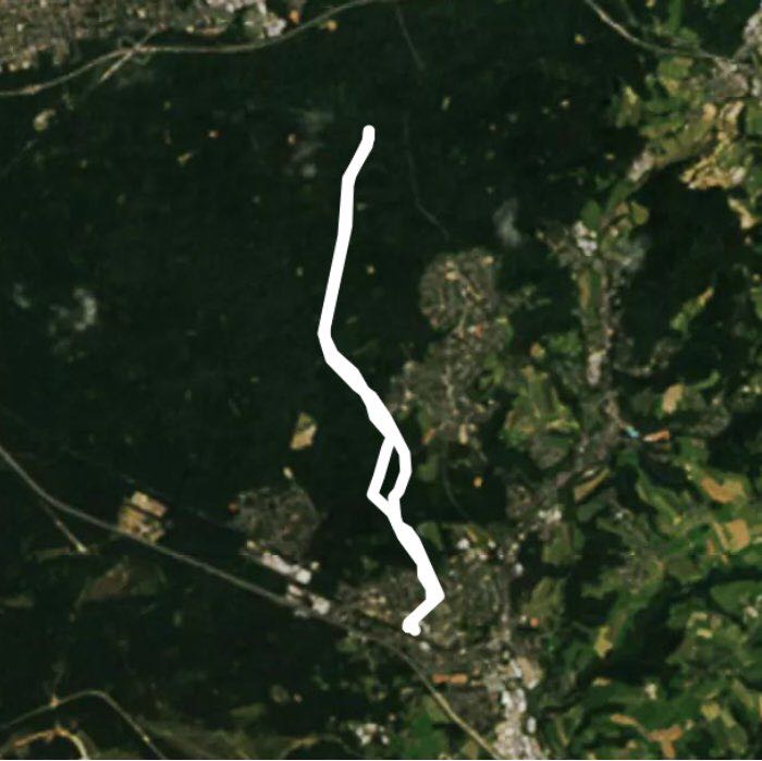 Forest walking route map in Rösrath