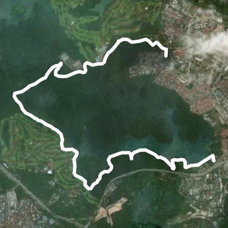 MacRitchie Reservoir walking route map in Singapura