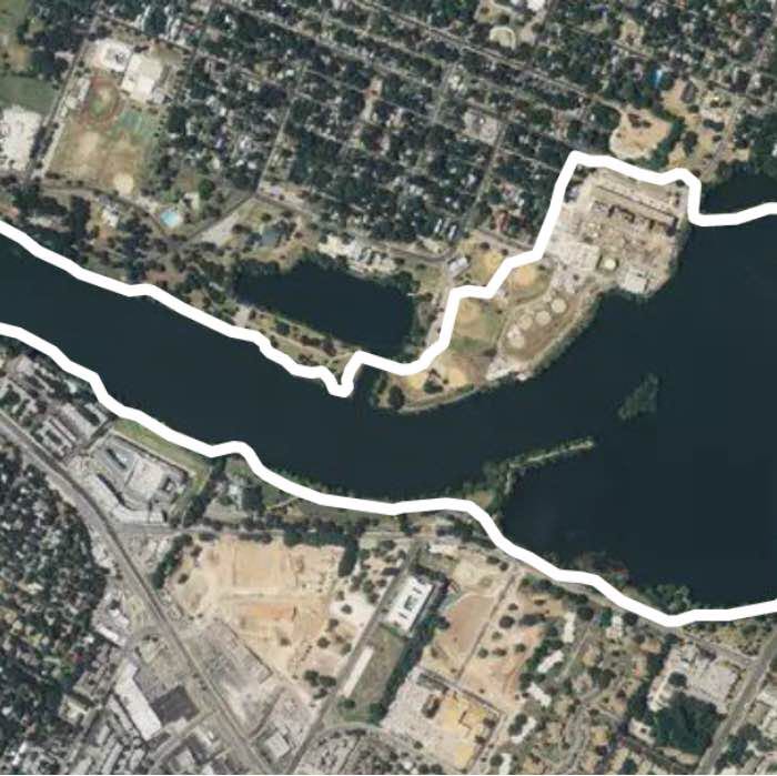 the boardwalk at lady bird lake