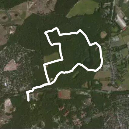 Bakkum forest walking route map in Castricum