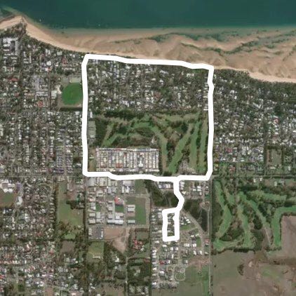 Walky walk walking route map in Cowes