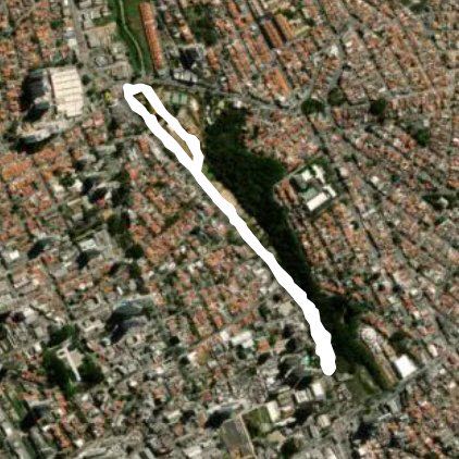 Mayan Grove walking route map in Guarulhos