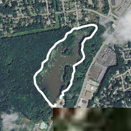 Livingston Park walking route map in Manchester