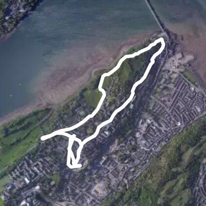 Bangor path walking route map in Bangor